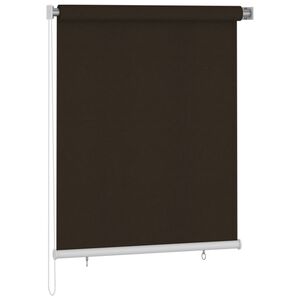 vidaXL Store roulant d'ext&eacute;rieur 125&nbsp;(l) x 140&nbsp;(H) cm marron