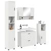 vidaXL Ensemble de mobilier de salle de bain avec tiroir 4 pcs Blanc