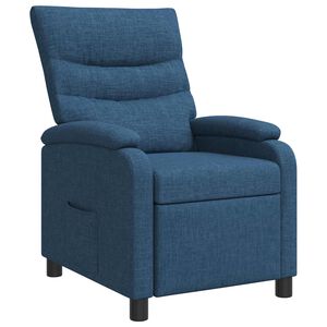 vidaXL Fauteuil inclinable Bleu Tissu