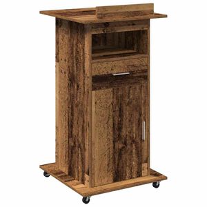 vidaXL Podium Bois ancien Bois d'ing&eacute;nierie 55 x 55 x 107 cm