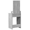 vidaXL Table de Toilette Gris 50 x 41 x 140 cm Bois d'ing&eacute;nierie