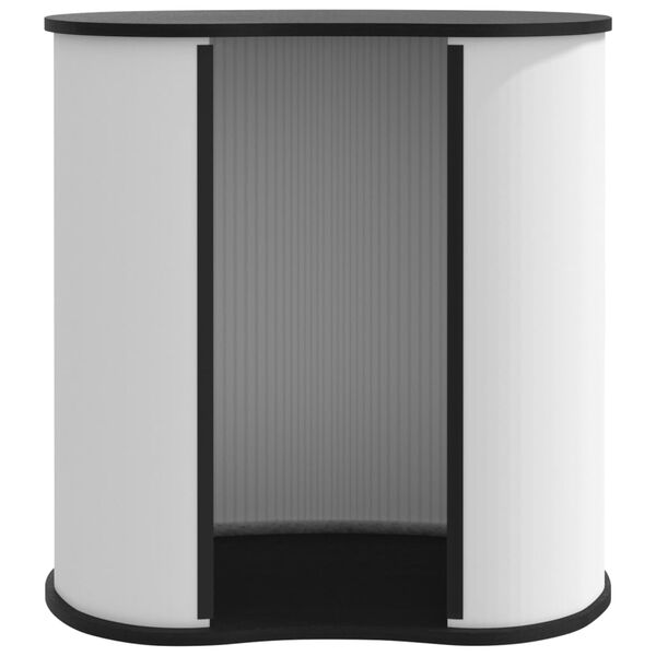 vidaXL Comptoir d'exposition pliable 90x48x93 cm bois d'ing&eacute;nierie