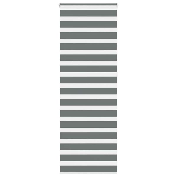 vidaXL Store z&egrave;bre gris fonc&eacute; largeur du tissu 85,9 cm polyester