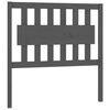 vidaXL T&ecirc;te de lit Gris 95,5x4x100 cm Bois massif de pin