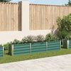 vidaXL Lit surélevé de jardin Acier galvanisé 240x40x45 cm Vert