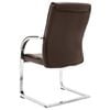 vidaXL Chaise de bureau cantilever Marron Similicuir
