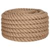 vidaXL Corde de jute 5 m de long 40 mm d'épaisseur