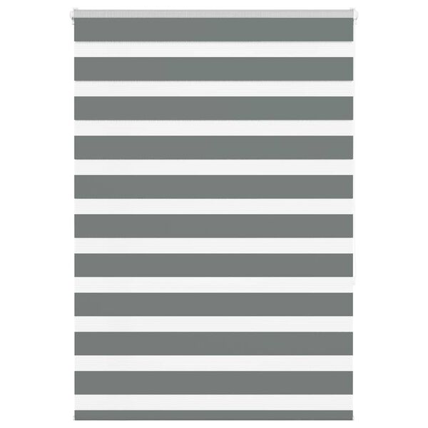 vidaXL Store z&egrave;bre gris fonc&eacute; largeur du tissu 100,9 cm polyester