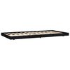 vidaXL Cadre de lit sans matelas noir 100x200 cm bois massif de pin