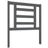 vidaXL T&ecirc;te de lit Gris 81x4x100 cm Bois massif de pin