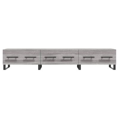 vidaXL Meuble TV sonoma gris 150x36x30 cm bois d'ingénierie