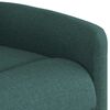 vidaXL Fauteuil inclinable de massage électrique Vert foncé Tissu
