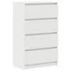 vidaXL Buffet Blanc 60x35x98,5 cm Bois d'ing&eacute;nierie
