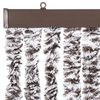 vidaXL Rideau anti-mouches marron et beige 100x230 cm chenille