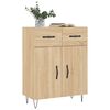 vidaXL Buffet ch&ecirc;ne sonoma 69,5x34x90 cm bois d'ing&eacute;nierie