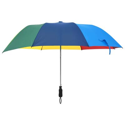 vidaXL Parapluie pliable automatique Multicolore 124 cm