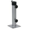 vidaXL Base de parasol pour m&acirc;t &Oslash;38/48 mm argent&eacute; acier