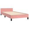 vidaXL Cadre de lit sans matelas rose 100x200 cm velours