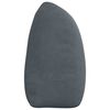 vidaXL Coussin de Dos Gris fonc&eacute; 180 x 24 x 50 cm Velours