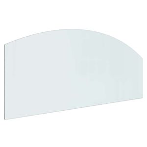vidaXL Plaque en verre de chemin&eacute;e Transparent 120 x 50 cm Verre