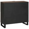 vidaXL Buffet Marron 80 x 33 x 75 cm bois de manguier massif