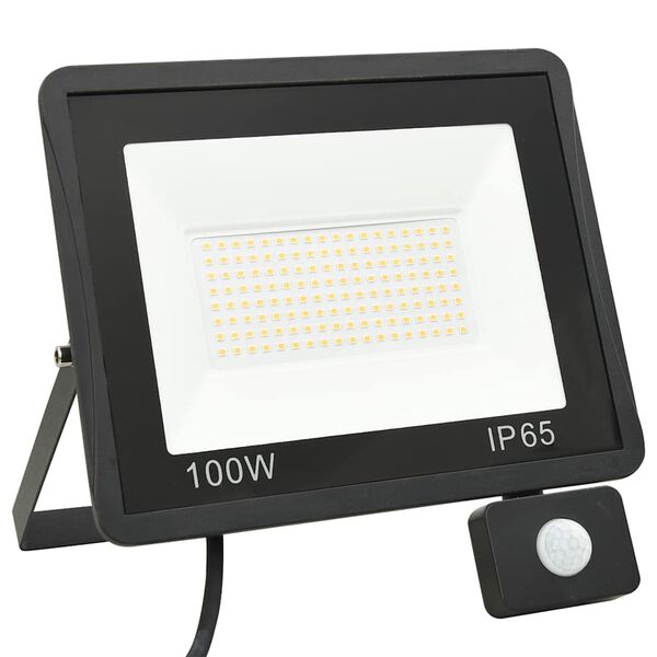vidaXL Projecteur &agrave; LED avec capteur 100 W Blanc froid