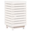 vidaXL Panier &agrave; linge blanc 44x44x76 cm bois massif de pin