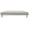 vidaXL Cadre de lit sans matelas sonoma gris 90x200 cm