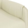 vidaXL Fauteuil de massage Cr&egrave;me Similicuir