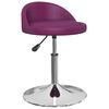 vidaXL Chaises &agrave; manger pivotantes lot de 2 violet similicuir