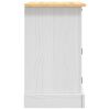 vidaXL Table de chevet Gamme Corona pin mexicain Blanc 53x39x67 cm