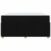 vidaXL Cadre de lit avec matelas Noir 160 x 200 cm tissu