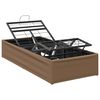 vidaXL Cadre de Lit &Eacute;lectrique R&eacute;glable Tan 190 x 90 x 33,5 cm Acier