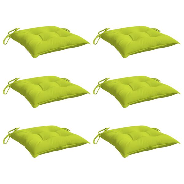 vidaXL Coussins de palette lot de 6 vert brillant 50x50x7 cm