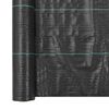 vidaXL Toile de paillage PP 2 x 50 m Noir