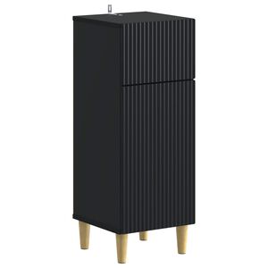 vidaXL Meuble de Rangement de Salle de Bain ARNHEM Noir