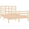 vidaXL Cadre de lit sans matelas bois massif 120x190 cm