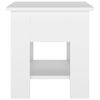 vidaXL Table basse Blanc 40x40x42 cm Bois d'ingénierie