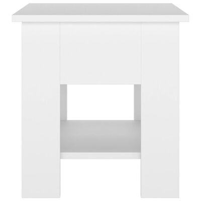 vidaXL Table basse Blanc 40x40x42 cm Bois d'ingénierie