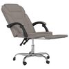 vidaXL Fauteuil inclinable de bureau Taupe Tissu