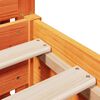 vidaXL Cadre de lit sans matelas cire marron 120x200cm bois pin massif