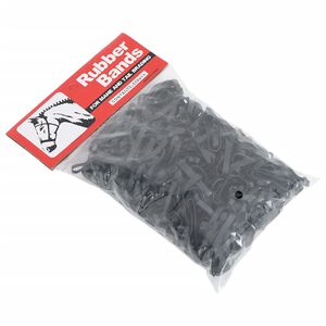 vidaXL Bandes tress&eacute;es pour chevaux 500 pcs silicone noir