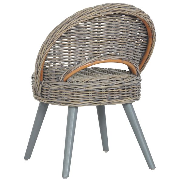 vidaXL Chaise de canapé rotin kubu gris