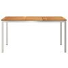 vidaXL Table&agrave;manger Marron 150 x 90 x 75 cm Bois d'Acacia Massif