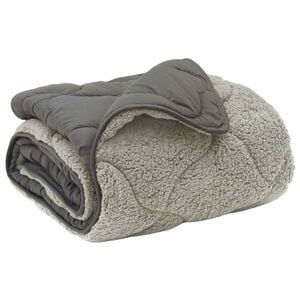 vidaXL Duvet d'hiver 200 x 200 cm Hiver Gris clair Respirant