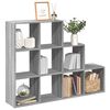vidaXL &Eacute;tag&egrave;re s&eacute;paratrice de pi&egrave;ce 3 niveaux sonoma gris