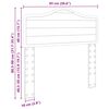 vidaXL T&ecirc;te de lit Ch&ecirc;ne Sonoma 90 cm Bois d'ing&eacute;nierie