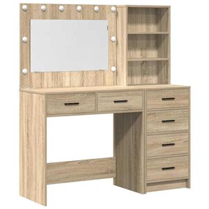 vidaXL Table de Toilette 2 pc Marron 78.5 x 41 x 135 cm
