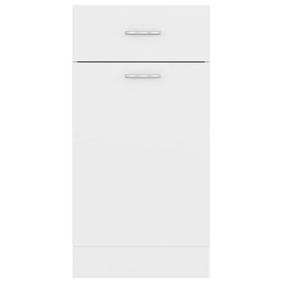 vidaXL Armoire de plancher à tiroir Blanc 40x46x81,5 cm Aggloméré