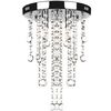 vidaXL Plafonnier avec perles de cristal Blanc M&eacute;tal